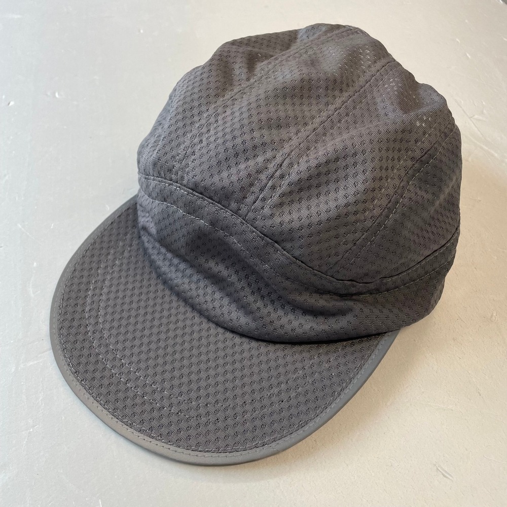 JJJJound Victory Cap 5 Panel Hat OS Grey Mesh Adjustable Strapback Camper Cap
